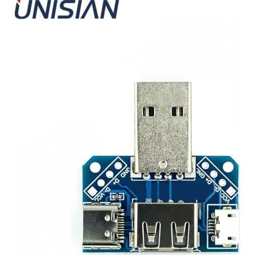 UNISIAN Charging Data Adapter Micro USB to TYPE-C Converter USB Male to Female Module For Smartphone