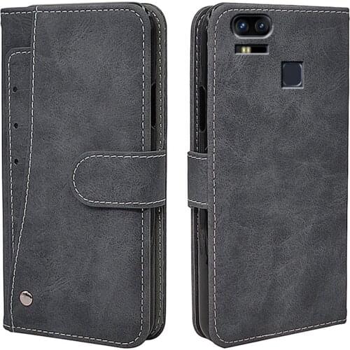 Flip Vintage Leather Case For ASUS ZenFone 3 Zoom ZE553KL Case Luxury Wallet Cover TPU For ASUS ZE553KL Fundas Phone Bag