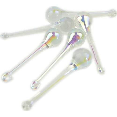 16x60mm/20x80mm AB Crystal Raindrop Pendants Chandelier Prism Stained Glass Chandeliers Part Home Decoration