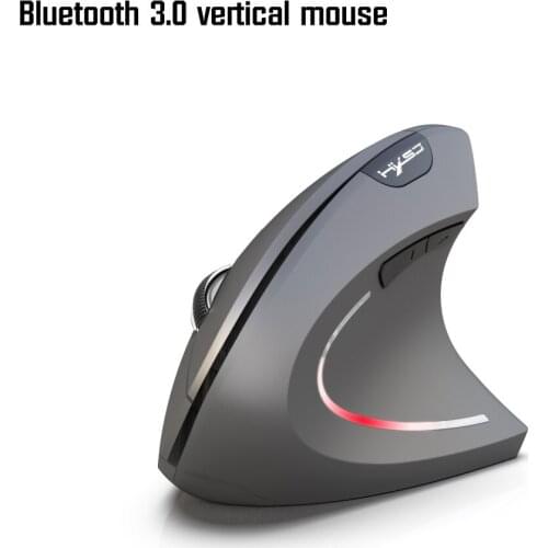 HXSJ new Bluetooth vertical mouse ergonomics 800/1600/2400DPI prevention mouse hand game office mice Pc notebook accessories