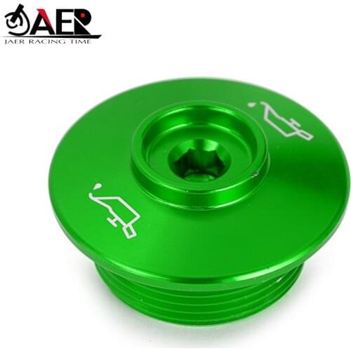 JAER CNC Engine Oil Filler plug for Kawasaki GTR1400 NINJA 250R 300 H2 SX VERSYS X300 Z300 ZX6R 636 ZX10R ZX10RR ZZR1200 ZZR1400
