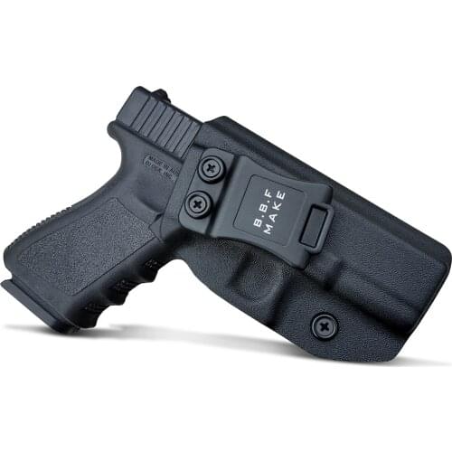 BBF Make IWB Carbon Fiber Woven KYDEX Gun Holster Fits: Glock 19 23 25 32 Cz p10c Inside Concealed Carry Pistol Case