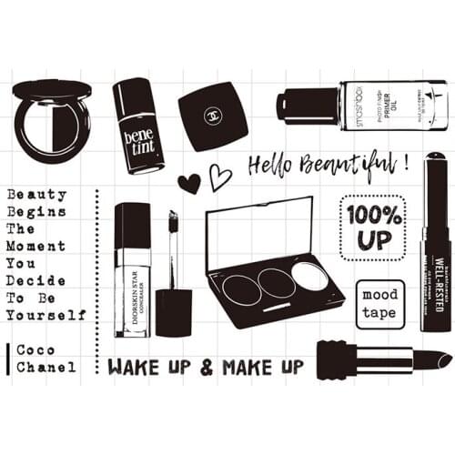 Beauty Transparent Clear Silicone Stamp/Seal for DIY scrapbooking/photo album Decorative clear stamp