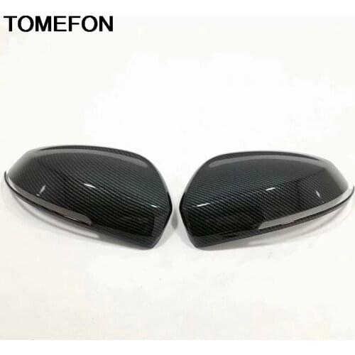 TOMEFON For Volkswagen T-Cross 2018 2019 2020 Side Door Wing Rear View Mirror Cap Cover Trim Exterior Accessories Styling ABS
