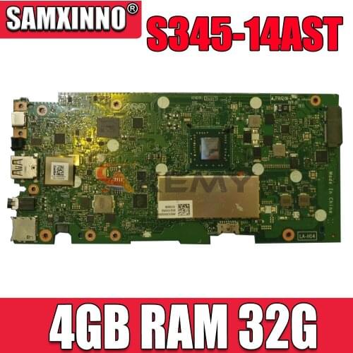 ELAC1 LA-H141P mainboard For Lenovo Chromebook S345-14AST laptop motherboard with AMD CPU 4GB RAM 32G 100% fully tested