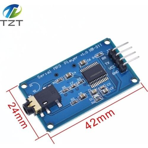 TZT YX6300 YX5300 UART Control Serial Module MP3 Music Player Module For Arduino/AVR/ARM/PIC CF