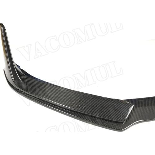 Dry Carbon Fiber Front Lip Spoiler Splitters Aprons For Porsche Panamera 971 2017 2018 2019 Car Styling