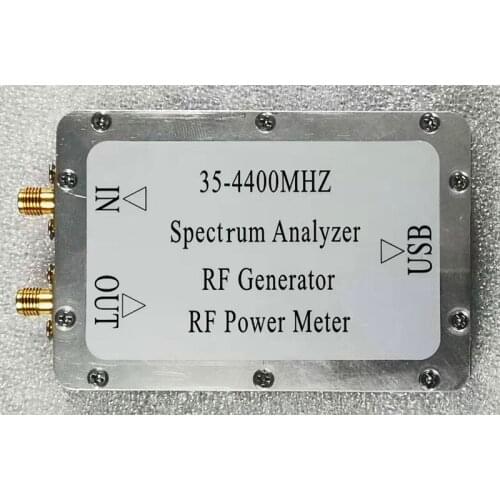 PLZ35-4400MHz Simple Spectrum Sweep Signal Source Tracking Source Power Meter CNC Aluminum Alloy Shell