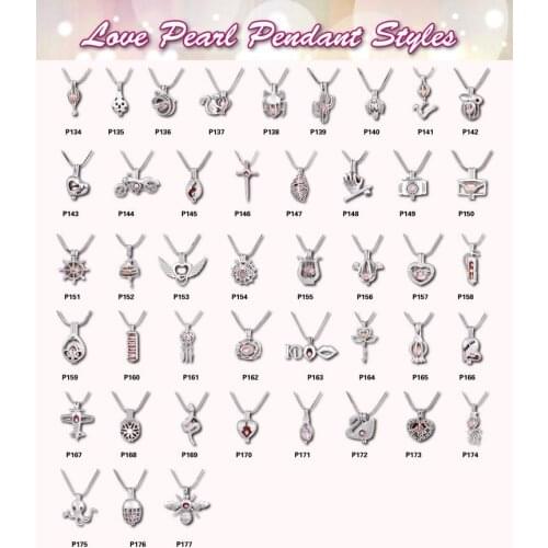 Silver Plated Bead Cage Pendant Your Own Pearls MIX 160 Styles Wish Pearl Pendant Oils Diffuser Locket Charms 100pcs/lot CM003