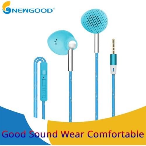 Wired Earphone Stereo Bass 3.5mm Earphones Headset Hands Free Earbuds with Mic For Xiaomi iPhone Samsung S4 S5 S6 S7