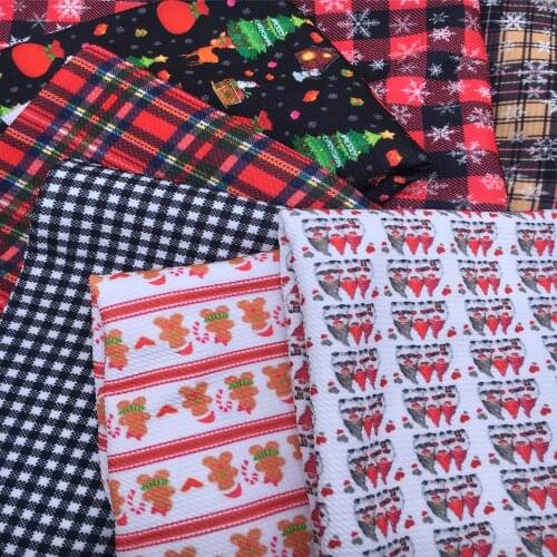 Merry Christmas Santa Claus Bullet Textured Liverpool Cotton Fabric Sew Quilting Needlework Material DIY Handmade Cloth,1Yc13679