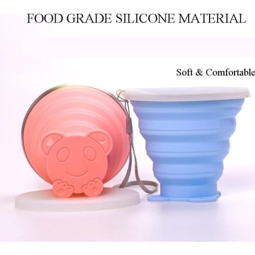 ShineTrip Folding Cups 250ml BPA FREE Food Grade Water Cup Travel Silicone Retractable Coloured Portable Outdoor Coffee Handcup