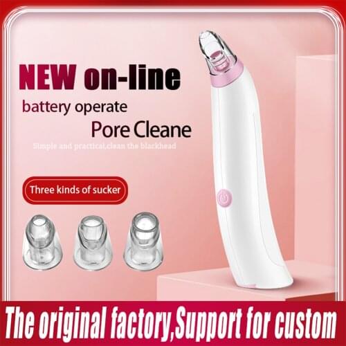 YOUMAY Facial Blackhead Remover Vacuum Suction Skin Deep Nose Pore Cleaner with Three Kind Suckers Electric Clean Skin Care Tool