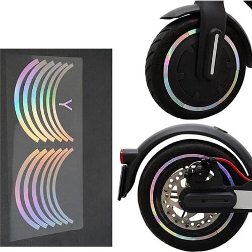 Scooter Wheel Hubs Protective Reflective Sticker For Xiaomi Mijia M365 Pro Electric Scooter For M365 Scooter Parts
