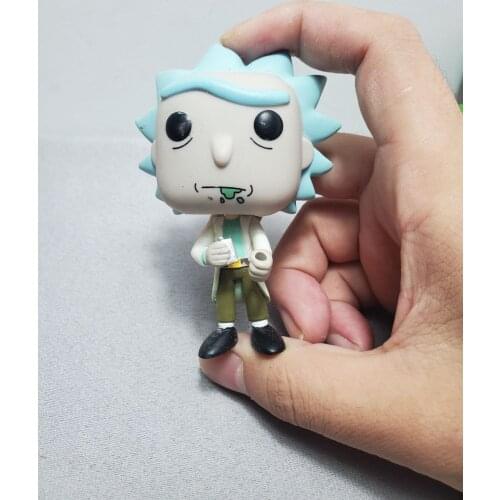 10cm cartoon Super Molly Rick Dolls Action Figure PVC model Toys