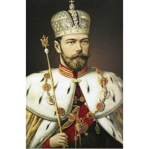 24" inch # TOP ART & Russian THE TSAR Nicholas II of Russia painting ON CANVAS PRINT art painting on canvas-FREE SHIPPING