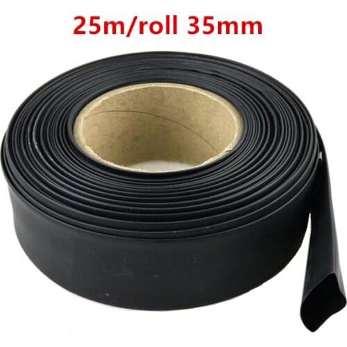 25m/roll 35mm length 25 meters heat shrinkable tube shrink tube Multiple colors optional