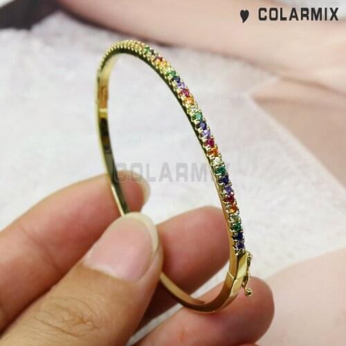 4 pieces cuff bangle slim bangle for women fashion jewelry zircon accessories bracelets 51136