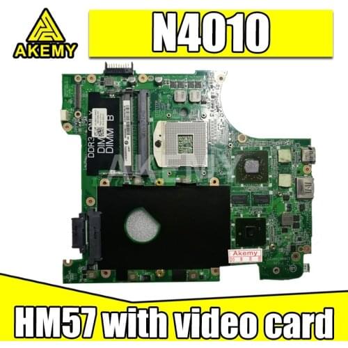 Akemy N4010 Mainboard For DELL Inspiron 14R N4010 CN-0951K7 0951K7 motherboard DAUM8CMB8C0 CN-0M2TVP 0M2TVP HM57 with video card
