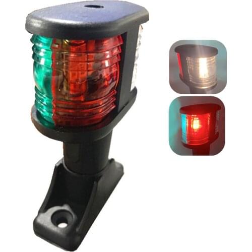 LED 3 Color & All Round Anchor Light - Boat Marine Navigation Masthead Light for Sailboat