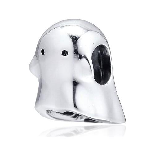 Boo the Ghost Vintage Beads for Charms Bracelets 2019 New Halloween Silver 925 Jewelry Fashion Charm Beads for Jewelry Making