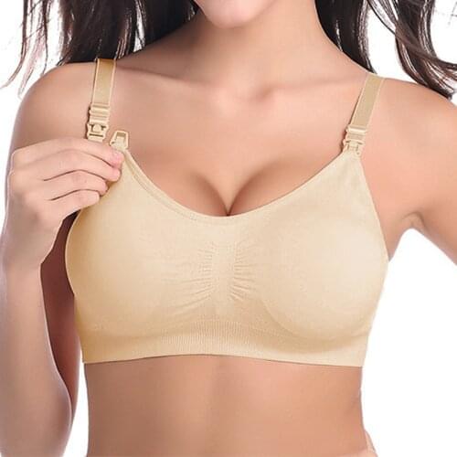 Maternity Underwear Bra Cotton Slim Elastic Soft Arch Pregnancy Women Top for Feeding Nursing Breastfeeding Clothes Bralette