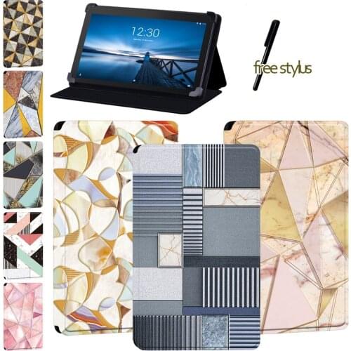 For Lenovo Tab E10 Tablet Case for Lenovo Tab E8/Lenovo Tab E7 - Shockproof Shape Series High Quality Leather Flip Cover Case