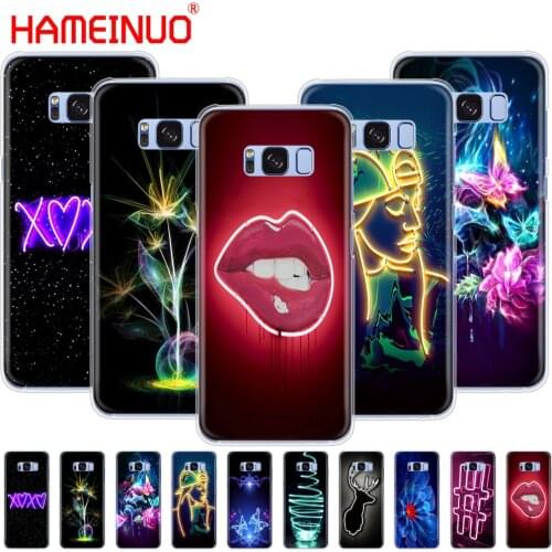 HAMEINUO Neon Pattern Print cell phone case cover for Samsung Galaxy S9 S7 edge PLUS S8 S6 S5 S4 S3 MINI