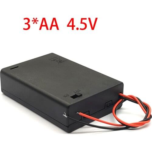 3 AA Battery Holder Box Case With Switch New 3 AA Battery Holder Box Case With Switch 4.5V