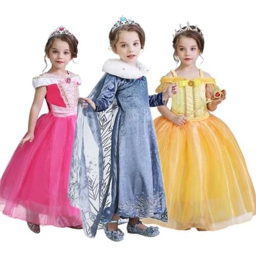Kids Dresses for Girls Halloween Cosplay Costume Princess Dress Children Princess Party Dress Kids Fantasy Christmas Clothes