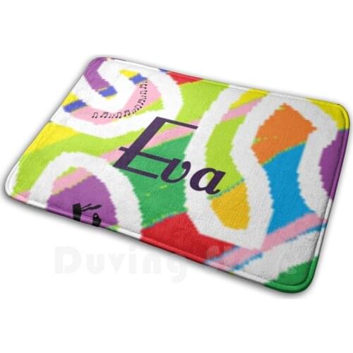 Eva - Original Painting Personalized With Your Name Carpet Mat Rug Cushion Soft Personalise Eva Oil Painting Your Name