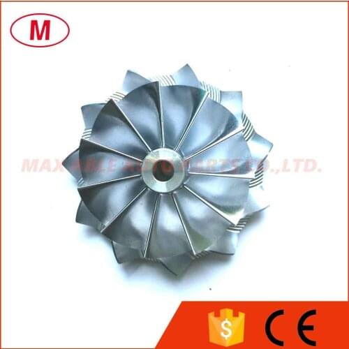K04 41.000/50.96mm 11+0 blades Performance Turbo Billet compressor wheel/Aluminum 2618/Milling wheel for Turbocharger Cartridge