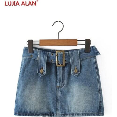 Женские юбки джинсовые LUJIA ALAN China At AliExpress