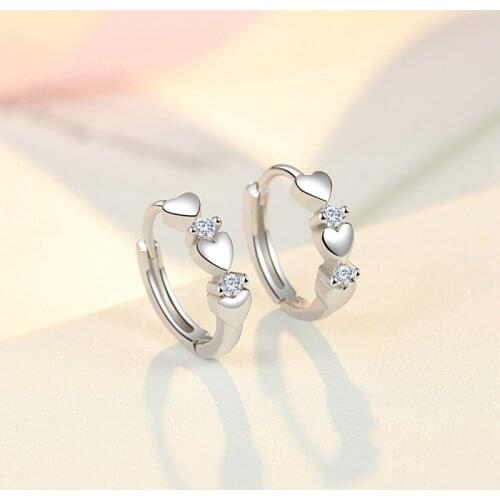 Cute Mini Hoop Earrings Baby Girls Kids Heart Earrings Small Gold Loop Ear Rings Circle Creole Boucle D'oreille