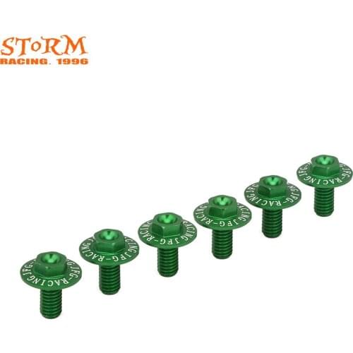 Motocross CNC Aluminum Alloy 6 PCS Mudguard Damping Fork Guard Bolts For Suzuki RMZ250 2005-2006 250SB 2002 2003 2004 2005 2006