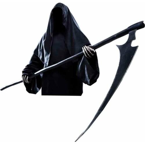 DasDecal For Death Is Coming Scythe Car Sticker Waterproof Decal Laptop Suitcase Truck Motorcycle Auto Accessories PVC,13cm*12cm