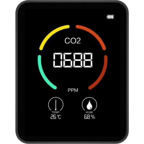 Desktop CO2 Monitor Indoor Air Quality Carbon Dioxide Detector Indoor And Outdoor Air Quality Testing Equipment Experiment Tools