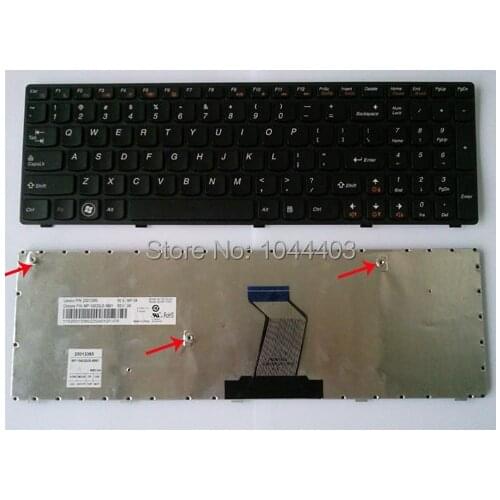 New Genuine US Laptop Keyboard for Lenovo IdeaPad V570 V570A V570C V570G 25013385 MP-10A33US-6861