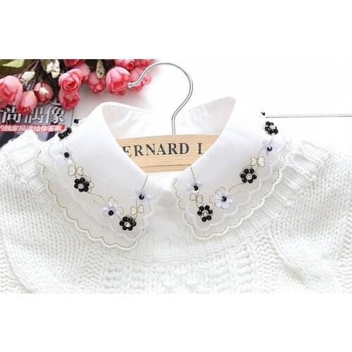 Newly berloques Design Women vestido Vintage Cheap&HighWomen Detachable Lapel Shirt Fake False Collar Choker Necklace