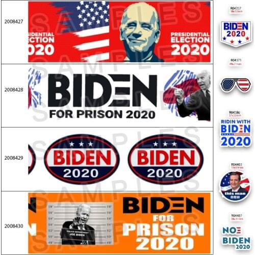 Newly Arrived Biden 2020 Printed 10Yards 25mm/38mm/50mm/75mm Grosgrain/Satin Ribbon ,Acrylic Resin Flatback 200842 200843