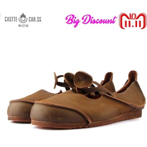 New Design Genuine Leather Casual Women Shoes Loafers Fashion Flats Breathable Driving Shoes for Women