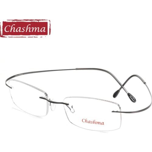 Chashma Brand Titanium Reading Glasses Super Light Myopia Optical Glasses Prescription Glasses Frame for Male and Female