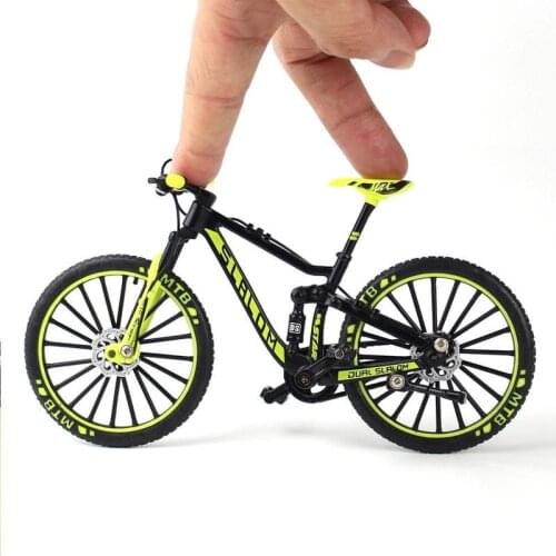 Finger Mini Bicycle Downhill Simulation Bicycle Model 1:10 Alloy Bicycle Toy Assembly Bike Model Novelty Gag Toys Kids Gifts