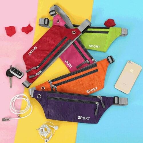 2021 New Fanny Pack Female New Sports Fashion Waterproof Chest Handbag Unisex Waist Bag Ladies Waist Packs Belly Belt Bags