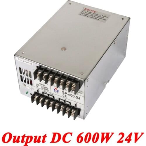 SP-600-24 PFC Switching Power Supply 600W 24v 25A,Single Output Parallel Ac-Dc Power Supply,AC110V/220V Transformer To DC 24 V