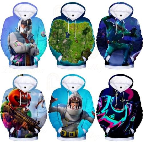 Men and Women Fortnite Hoodie Battle Royale Bear Streetwear Game 3d Swearshirt Tops Victory Royal Kids Hoodies Clothes