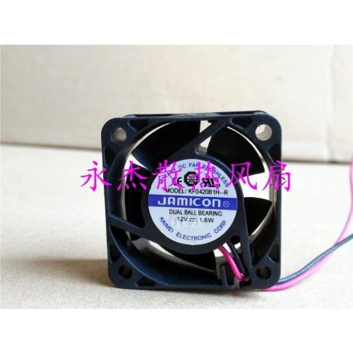 Jamicon KF0420B1H-R Server Cooling Fan DC 12V 1.6W 40x40x20mm 2-wire