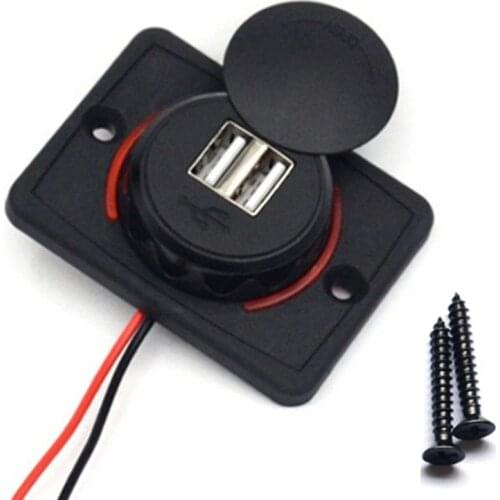 Waterproof Car charger 3.1A Bus Boat Caravan Screws Interior Universal