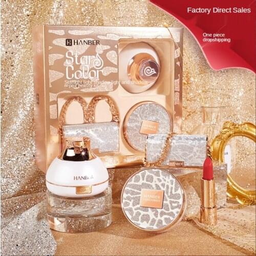 Explosive makeup set air cushion BB Cream Concealer lipstick set lipstick powder moisturizing cosmetics make up set for women