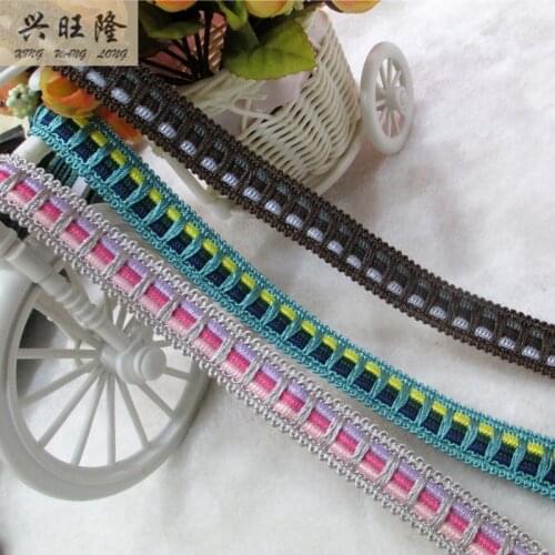XWL 15Yards/Lot Curtain Lace Trim Cloth Sofa Pillow Edge Tapestry Braid Lace Accessories Tassel Fringes Ribbon DIY Hem Webbing